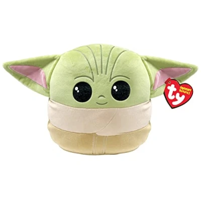 Image de Ty Star Wars Squish a Boos Coussin Grogu 20 cm TY39255 Beige, Vert Dès 3 ans