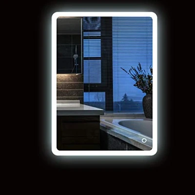 Image de Turefans Incroyable Miroir d&#039;éclairage de Salle Bains, Interrupteur Tactile, Blanc 5050LED, Coins arrondis (50 * 70cm)