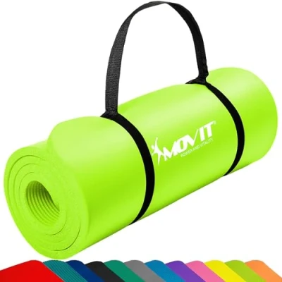 Image de MOVIT Tapis de gymnastique, doux pour la peau et sans phthalates, en 3 tailles 12 couleurs Sélection : 183 cm x 60 1,0 vert clair