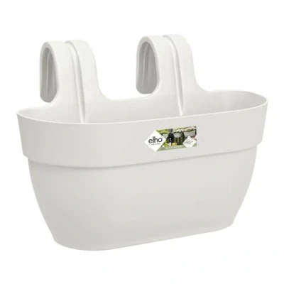 Image de Pot de fleurs ELHO Vibia Campana Easy Hanger Medium Blanc Soie Balcon extérieur L 24.1 x W 36 H 26.5 cm