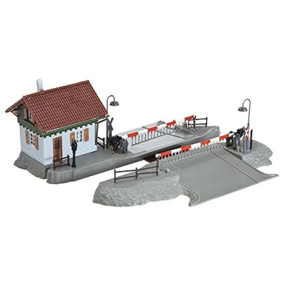 Image de Faller 120174 Grade Crossing w/Gates Ho Scale Building Kit Construction, F120174, Blanc, Taille Unique