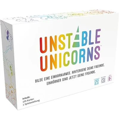 Image de Asmodee Unstable Games Unicorns Jeu de Base Cartes 2 à 8 Joueurs À partir Ans et Plus 45 Minutes Allemand Multicolore