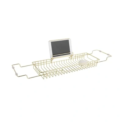 Image de Present Time Pont de Baignoire Design métal Iglo L. 61/86 cm Doré