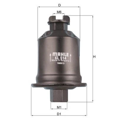 Image de MAHLE ORIGINAL KL 513 Filtre à Carburant de conduite 7,9 TOYOTA: Picnic, HILUX 3 Pick up, 6 up