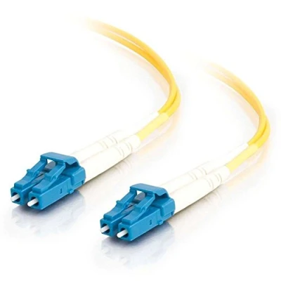 Image de C2G LC 9 125 OS1 Duplex Singlemode PVC Fiber Optic Cable (LSZH) Cordon de raccordement mode unique (M) pour