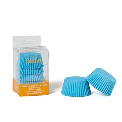 Image de Decora, 0339675 Moules à Muffins Bleu, Pratiques pour Cuire, présenter et Offrir des Muffins, Résistent jusqu&#039;à 220 , en Blister Pratique.