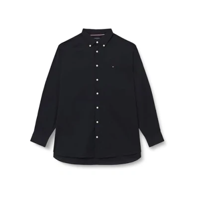 Image de Tommy Hilfiger CORE FLEX Poplin Chemise, Homme, Taille: 4XL, Desert sky