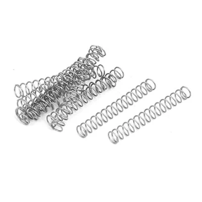 Image de sourcing map Ressort de Compression 0.4mmx4mmx30mm 304 Acier Inoxydable Argenté 10pcs