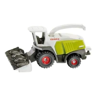 Image de siku 1418, Ensileuse A Mais Claas, Métal/Plastique, blanc/vert, Tube d&#039;éjection pivotant