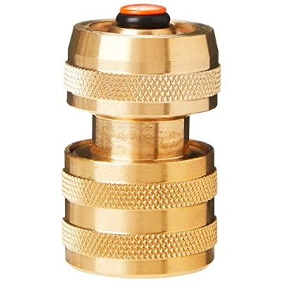 Image de Spear &amp; Jackson Embout de raccord Femelle en Laiton avec Joint Waterstop pour Tuyau d&#039;arrosage 1,3 cm