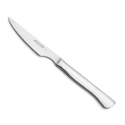 Image de Arcos Couteaux de Table Couteau à Steak Monobloc d’Une Seule pièce en Acier Inoxydable 100 mm Couleur Argent