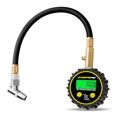 Image de Manometre Pression Pneu Digital 200 PSI,ATsafepro Manomètre Voiture,Manomètre Certifié ANSI B40.1 Précis Pour Voiture, Camion, SUV, Moto