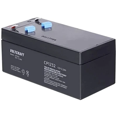 Image de VOLTCRAFT CE12 V/3,2 Ah VC 12713965 Batterie au Plomb 12 V 3,2 en Non tissé (AGM) (l x H P) 134 67 mm