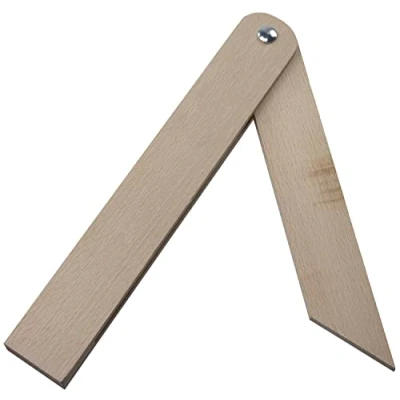 Image de AERZETIX C59567 Fausse équerre de menuisier 280 mm pour traçage rapporteur d&#039;angle en bois corniches lattes ébéniste charpente sciage assemblage couvreur