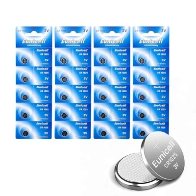 Image de Eunicell Cr1025 5033Lc Lot de 20 Piles Bouton au Lithium 3 V