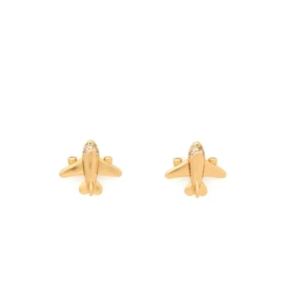 Image de kate spade new york OUT OF Office STUD Boucles d&#039;oreilles clear/goldcoloured, Femme, Taille: One Size, Clear/gold coloured