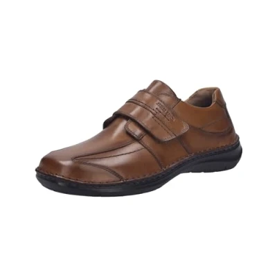 Image de Josef Seibel Chaussures Velcro pour homme New Anvers 02, largeur K (extra large), semelle intérieure amovible, cognac, 46 EU X Large