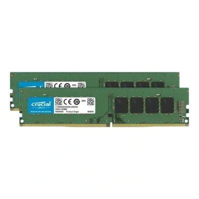Image de Crucial RAM 16Go Kit (2x8Go) DDR4 3200MHz CL22 (ou 2933MHz ou 2666MHz) Mémoire de Bureau CT2K8G4DFRA32A