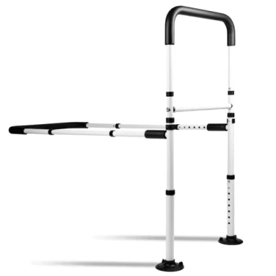 Image de LandTale Rails d&#039;aide au lit réglables, poignée de sécurité avec jambe, protection des mains, barre d&#039;appui pour personnes âgées, adultes, handicapées, handicapés,
