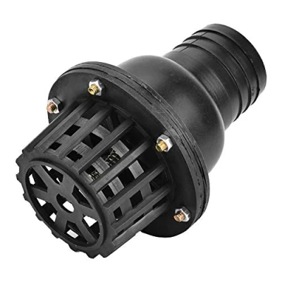 Image de clapet de pied pompe à eau, anti retour plat basse pression en PVC noir, pour machine fluide(2&quot;)