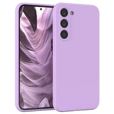Image de EAZY CASE Coque de Protection en silicone pour Samsung Galaxy S23 Plus, violet, souple, résistante aux chocs, avec l&#039;appareil photo Fine TPU Violet