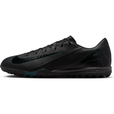 Image de Nike Performance ZOOM Vapor 16 Academy TF Chaussures de foot multicrampons, Homme, Taille: 47, Black/deep jungle Matière synthétique