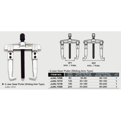 Image de Tireur à deux bras TOPTUL 80 mm (intérieur 30 80mm, äußen 90 150mm)