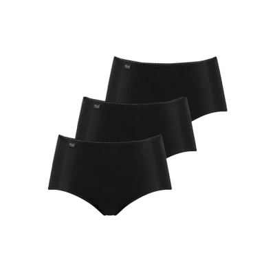 Image de Sloggi 24/7 Microfibre Midi C3P Femme, BLACK, 40