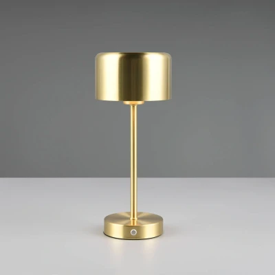 Image de Reality Leuchten Jeff R59151108 Lampe de table à 4 LED en métal laiton poli avec 1,5 W