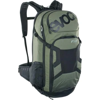 Image de Evoc FR TOUR E RIDE 30 Sac à dos pour vélo électrique,pour avec protection dorsale (compartiment rembourré batterie de rechange, compartiment écran contrôle), olive foncé/noir M L