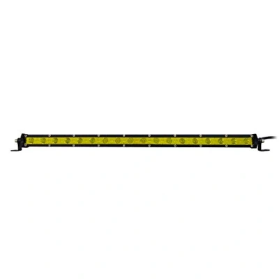 Image de Willpower Barre LED 50cm 90W Ambre Jaune Une Rangée Inondation 12V 24V Phare de Travail Etanche 6000K Lumineuse Voiture 4x4 Bateau Camion Tracteur Offroad SUV