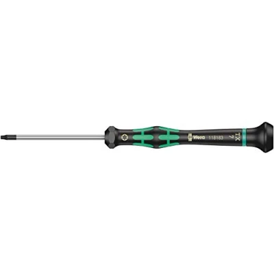 Image de Wera 05118183001 2067 Tournevis électronicien TORX HF avec fonction de retenue, TX 7 x 60 mm, Noir/vert