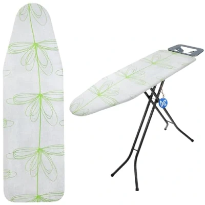 Image de KADAX housse de table à repasser avec cordon serrage, repasser, pratique, pour fer vapeur, rechange réglable (fleurs XL)