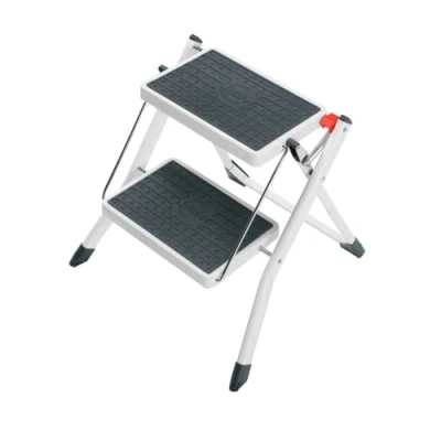Image de Hailo 4310 001 Marchepied pliant 2 marches Couleur : Blanc
