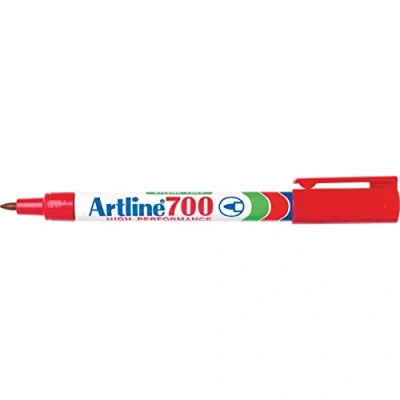 Image de artline Lot de 5 Marqueurs 70&quot; Permanent Indélébile Corps Alu Pointe Conique 1,5 mm Noir