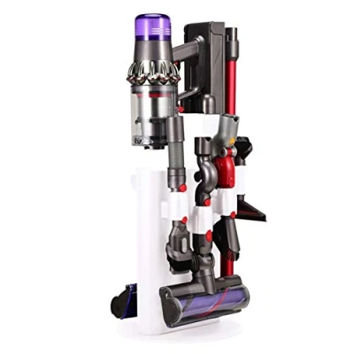 Image de Janjunsi Accueil Support Stand pour Aspirateur sans Fil Dyson V6 V7 V8 V10 V11 V12 V15 DC30 DC31 DC34 DC35 DC58 DC59 DC62 DC74 de Sol Autoportant en Acier Au Carbone (sans Percer Le Mur)