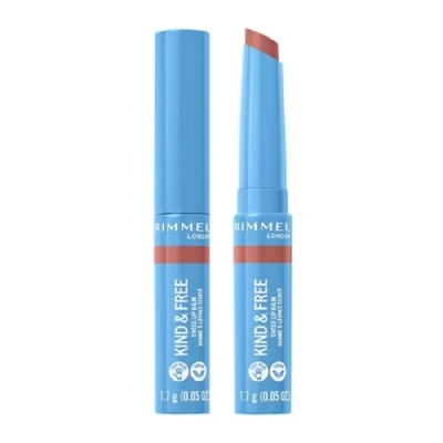 Image de Rimmel London, Kind &amp; Free, Balsamo per labbra con colore, 002 Natural Apricot, 4 g