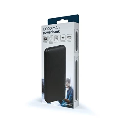 Image de Batterie externe GEMBIRD 10000mAh Lithium polymère USB Type C Micro