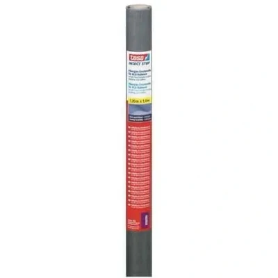 Image de Recharge en fibre de verre TESA 1m x 12m Noir Pour cadres Insect stop ALU