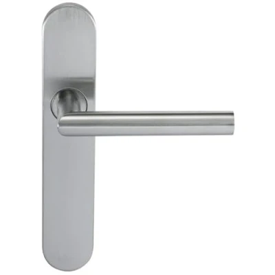 Image de Paire de Poignées porte KLOSE besser Inox 304 sur Plaque &quot;Noémie vif&quot; Bec cane