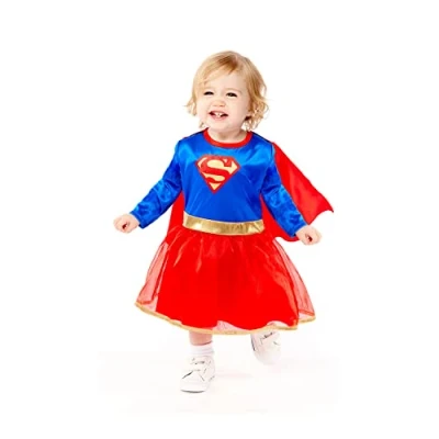 Image de amscan 9906722 Déguisement Supergirl Warner Bros pour bébé (18 24 Mois), Fille, 9906722, Multicolore
