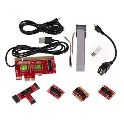 Image de KALEA INFORMATIQUE Testeur Post Card 7 en 1 pour Carte mère de PC et Portable. Interfaces PCI PCIe LPC EC DEBUG Port