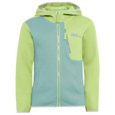 Image de Jack Wolfskin Actamic GRID Midlayer Veste de running pour enfants, Taille: 11 12a, Soft jade