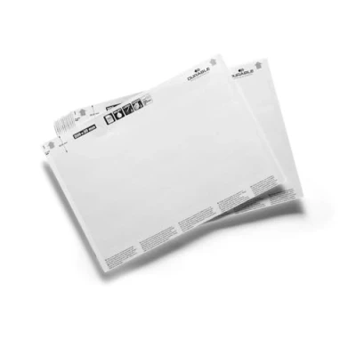 Image de Durable 804102 Lot de 20 feuilles A5 pour 80 Etiquettes Blanches 200 x 30 mm Porte étiquettes Scanfix, Profil C et Labelfix