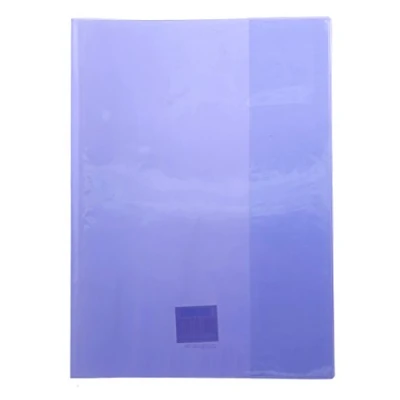 Image de Calligraphe 73206AMZC Un Protège Cahier Cristalux Violet A4 21x29,7 cm 22/100ème avec Porte Étiquette PVC Transparent Lisse