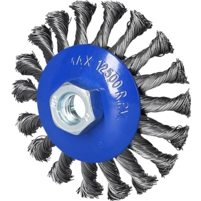 Image de BRILLIANT TOOLS BT103101 Brosse conique, Ø 100 mm avec embout M14 x 2,0 [Powered by KS TOOLS]