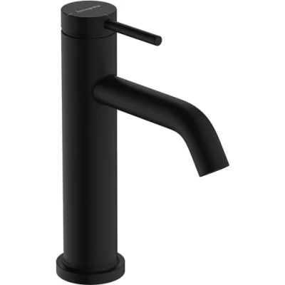 Image de hansgrohe Tecturis S Mitigeur de lavabo sans tirette ni vidage, économie d&#039;énergie (CoolStart), Robinet salle bain avec hauteur sous bec 110 mm, d&#039;eau (EcoSmart+), Noir mat, 73312670