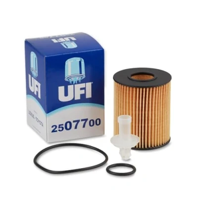 Image de UFI Filters, Filtre à Huile 25.077.00, de Remplacement, Adapté aux Voitures, Applicable sur Différents Modèles Lexus GS, Toyota Auris et Verso