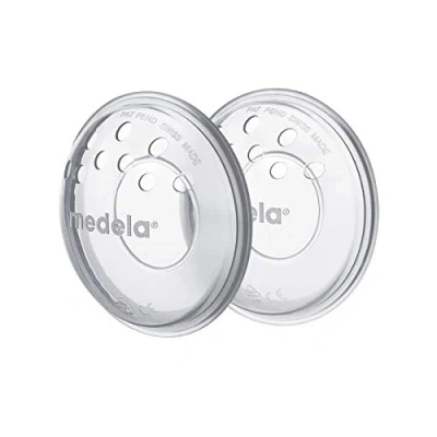 Image de Medela Breast Shells BPA Free, Made from Soft Silicone, with Breathable Ventilation Holes, Includes 2