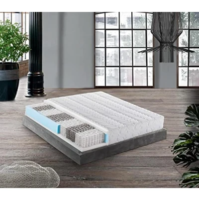 Image de Mentor Morfeo Matelas à ressorts indépendants une place 7 zones de force différenciées, déhoussable et lavable Hauteur : 23 cm 140x200